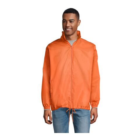 Werbeartikel SHIFT UNI WINDBREAKER 210g – orange – XL – mit Logo bedruckt