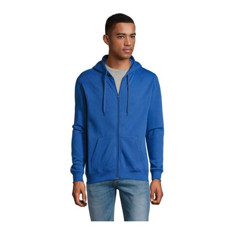 Werbeartikel STONE UNI HOODIE 260g – königsblau – XL – mit Logo bedruckt