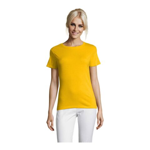 Werbeartikel REGENT DAMENT-SHIRT 150g – gold – XXL – mit Logo bedruckt