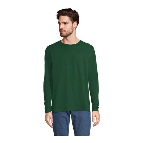 Werbeartikel IMPERIAL LSL MEN T-Shirt190 – waldgrün – XXL – mit Logo bedruckt