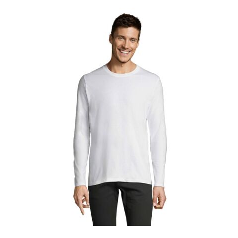 Werbeartikel IMPERIAL LSL MEN T-Shirt190 | weiß | mit Logo bedrucken