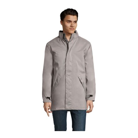 Werbeartikel ROBYN UNISEX PARKA – metallgrau – XL – mit Logo bedruckt
