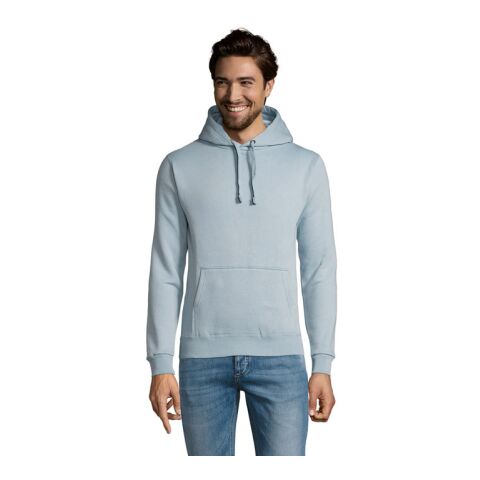 Werbeartikel SPENCER Herren Sweater 280 – creme blau – XXL – mit Logo bedruckt