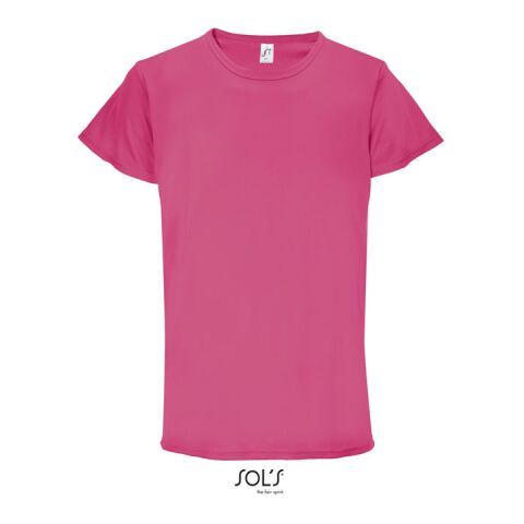 Werbeartikel SPRINT UNIT-SHIRT 130g – ribbon pink – XXL – mit Logo bedruckt
