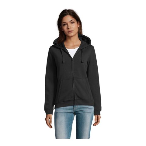 SPIKE HOOD DAMEN 280gr schwarz | XS | 1-color Siebdruck | Rechter Arm | 100 mm x 70 mm | Nicht verfügbar