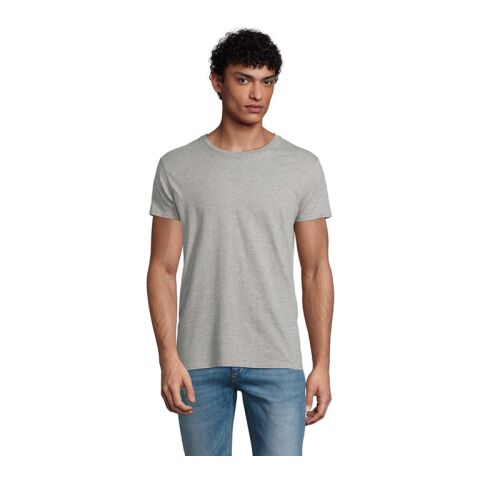 Werbeartikel PIONEER MEN T-Shirt 175g – grau melange – L – mit Logo bedruckt