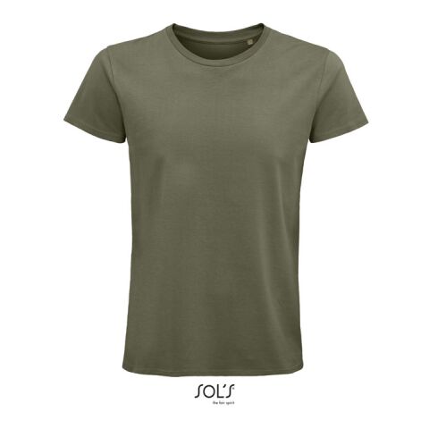 PIONEER MEN T-Shirt 175g khaki | M | 1-farbiger Siebdruck | Vorderseite Brust | 100 mm x 100 mm | Nicht verfügbar