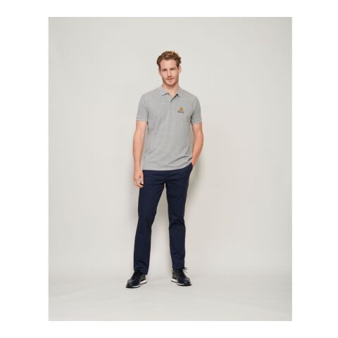 PLANET MEN Polo 170g arktischblau | S | 1-farbiger Siebdruck | Vorderseite Brust | 100 mm x 100 mm | Nicht verfügbar
