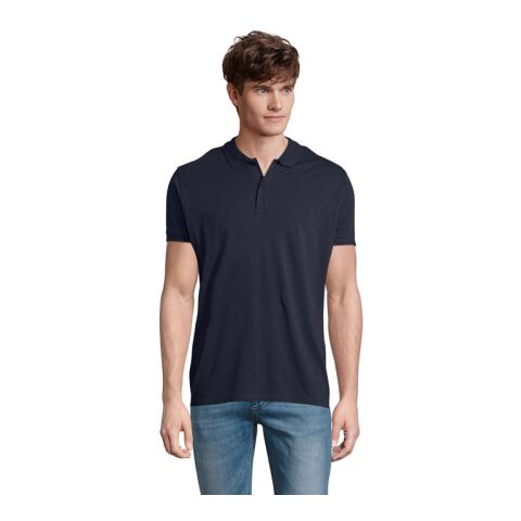 PLANET MEN Polo 170g navy blau | XXL | 1-farbiger Siebdruck | Rechter Arm | 100 mm x 70 mm | Nicht verfügbar