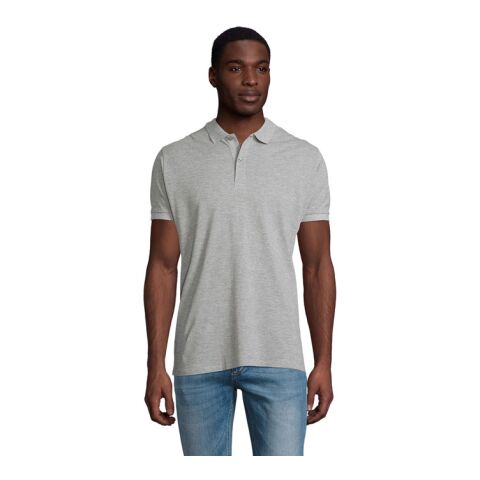 Werbeartikel PLANET MEN Polo 170g – marl grey – 5XL – mit Logo bedruckt