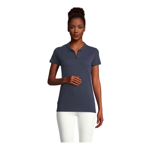Werbeartikel PLANET Damen Polo 170g – navy blau – 3XL – mit Logo bedruckt