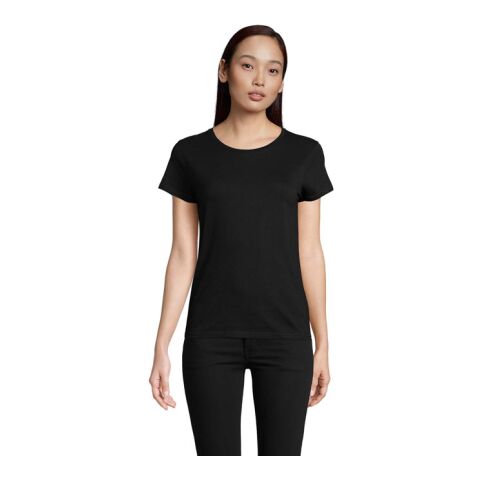 PIONEER WOMEN T-Shirt 175g tiefschwarz | M | 1-color Siebdruck | Rechter Arm | 100 mm x 70 mm | Nicht verfügbar