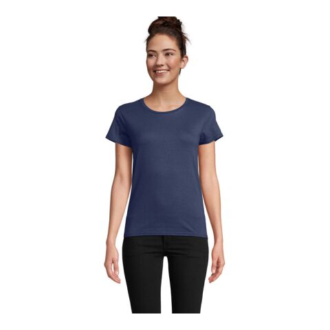 Werbeartikel PIONEER Damen T-Shirt 175g – denim – S – mit Logo bedruckt