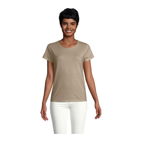 Werbeartikel CRUSADER Damen T-Shirt 150g – khaki – XL – mit Logo bedruckt