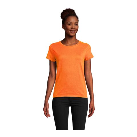 Werbeartikel CRUSADER Damen T-Shirt 150g – orange – L – mit Logo bedruckt