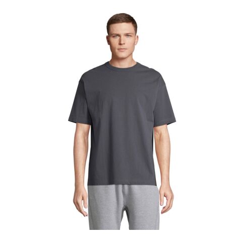 Werbeartikel BOXY MEN T-SHIRT OVERSIZE – mausgrau – M – mit Logo bedruckt