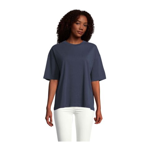 Werbeartikel BOXY WOMEN T-SHIRT OVERSIZE | französisch blau | mit Logo bedrucken