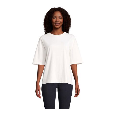 Werbeartikel BOXY WOMEN T-SHIRT OVERSIZE | off white | mit Logo bedrucken