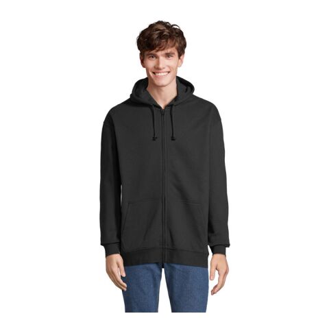 CARTER Full Zip   Hoodie schwarz | M | 1-color Siebdruck | Unter der Kapuze | 280 mm x 300 mm | Nicht verfügbar