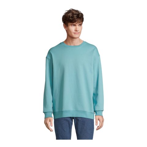 Werbeartikel COLUMBIA UNISEX SWEATSHIRT – poolblau – 3XL – mit Logo bedruckt