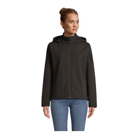 RACE WOMEN HOODED JACKET schwarz | M | ohne Werbeanbringung