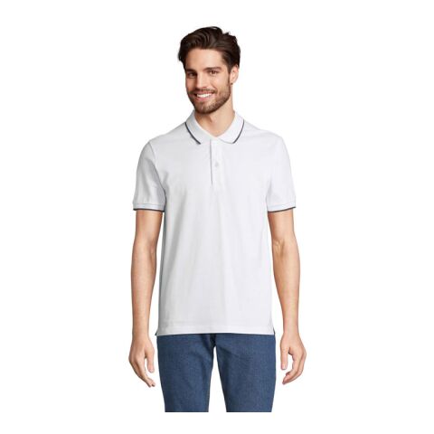 PALERMO POLO SHIRT White/French Navy | S | ohne Werbeanbringung | Nicht verfügbar | Nicht verfügbar | Nicht verfügbar