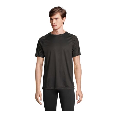 Werbeartikel T-Shirt VORTEX SOL'S – schwarz – nachhaltig mit Logo bedruckt Gr. L