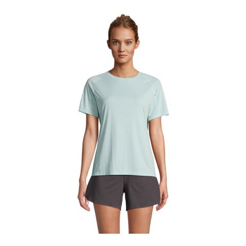 Werbeartikel VORTEX Damen RAGLAN T-SHIRT – arktischblau – XXL – mit Logo bedruckt