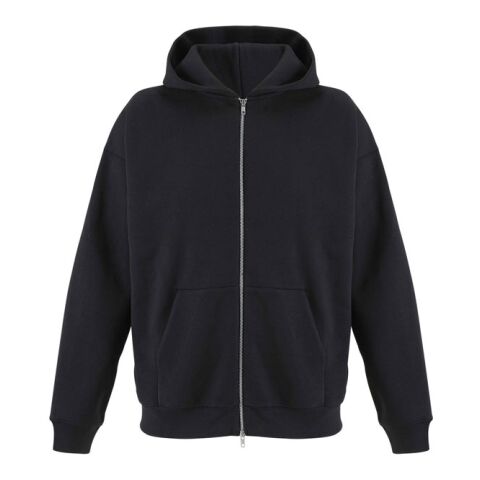 Corporate Fashion Elliot Fullzip Hoodie SOL'S – schwarz – mit hochwertigem Stick und nachhaltigem recyceltem Polyester Gr. M