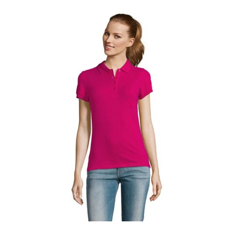 Werbeartikel PASSION DAMEN POLO 170g – fuchsia – XXL – mit Logo bedruckt