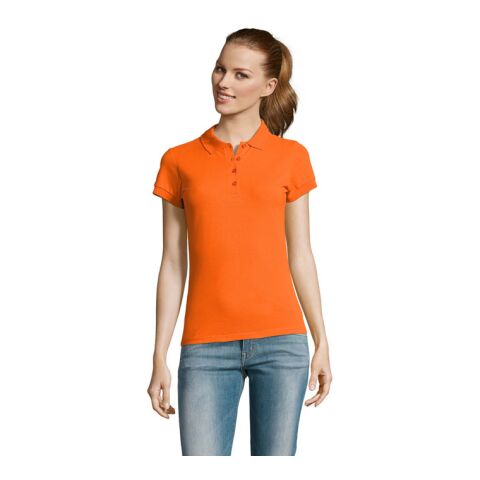 Werbeartikel PASSION DAMEN POLO 170g – orange – S – mit Logo bedruckt