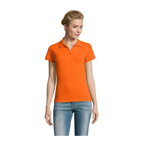 Werbeartikel PERFECT DAMEN POLO 180g – orange – XXL – mit Logo bedruckt