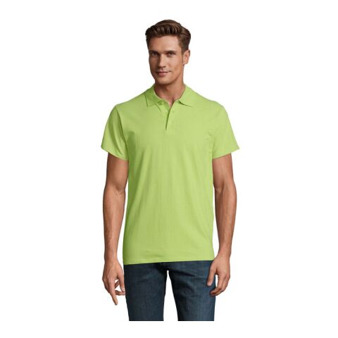 Werbeartikel SPRING II MEN Polo 210g – apfelgrün – M – mit Logo bedruckt