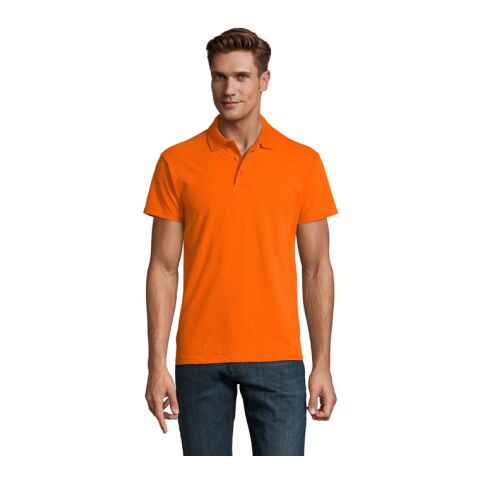 Werbeartikel SPRING II MEN Polo 210g – orange – L – mit Logo bedruckt
