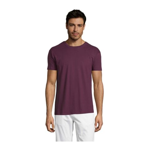 Werbeartikel REGENT Uni T-Shirt 150g | burgunder | mit Logo bedrucken