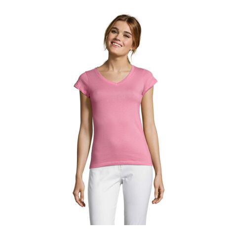Werbeartikel MOON DAMEN T-SHIRT 150g – orchidee pink – 3XL – mit Logo bedruckt