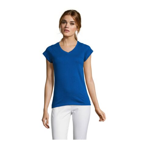 Werbeartikel MOON DAMEN T-SHIRT 150g – königsblau – 3XL – mit Logo bedruckt