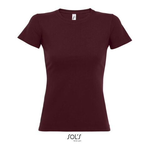 Werbeartikel IMPERIAL WOMEN T-Shirt 190g | burgunder | mit Logo bedrucken