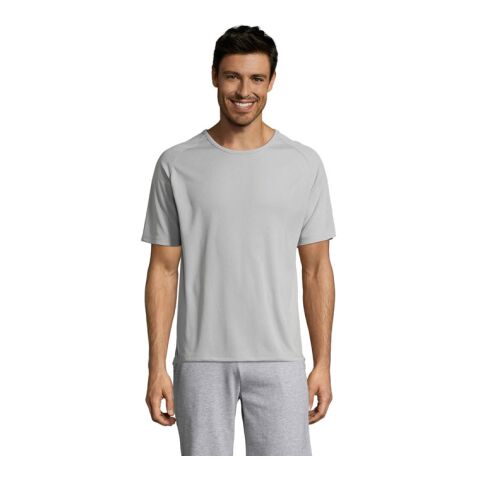 Werbeartikel SPORTY MEN T-Shirt | purgrau | mit Logo bedrucken