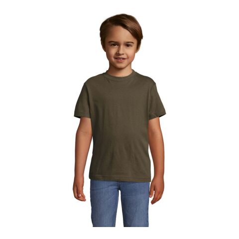 Werbeartikel REGENT KINDER T-SHIRT 150g | army | mit Logo bedrucken