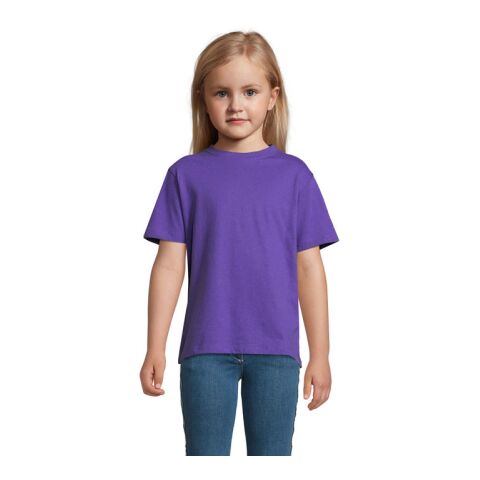 Werbeartikel REGENT KINDER T-SHIRT 150g – dunkellila – L – mit Logo bedruckt