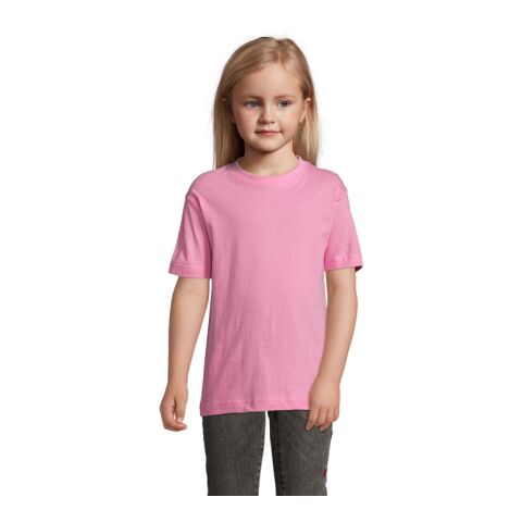 REGENT KINDER T-SHIRT 150g orchidee pink | XL | 1-farbiger Siebdruck | Rechter Arm | 60 mm x 50 mm | Nicht verfügbar