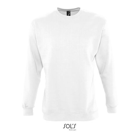 Werbeartikel NEW SUPREME SWEAT UNISEXE – weiß – L – mit Logo bedruckt