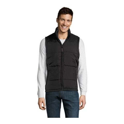 WARM MEN Bodywarmer schwarz | M | Stickerei | Brust rechts | 100 mm x 40 mm | 40