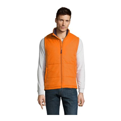 Werbeartikel WARM MEN Bodywarmer – orange – S – mit Logo bedruckt