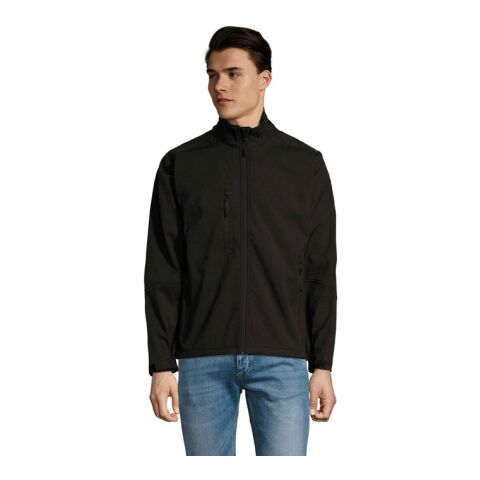RELAX HERREN JACKE 340g schwarz | S | Stickerei | Linker Arm | 80 mm x 80 mm | 80