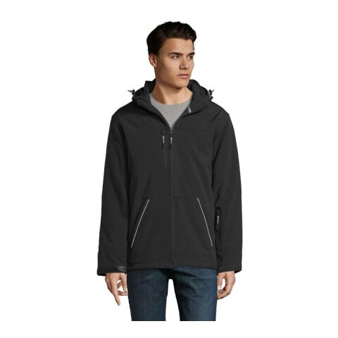 Rock Herren-Winter-Softshelljacke schwarz | XL
