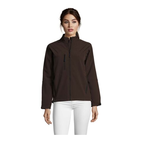 Werbeartikel ROXY DAMEN JACKE 340g – dunkle schokolade – XXL – mit Logo bedruckt