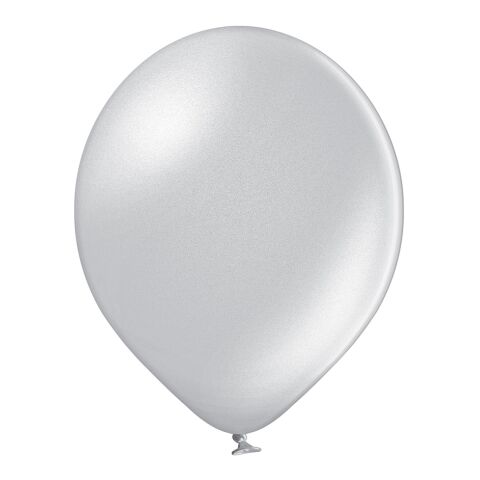 Metallicfarbener Luftballon silber | 80/90 cm | ohne Werbeanbringung | ohne Werbeanbringung