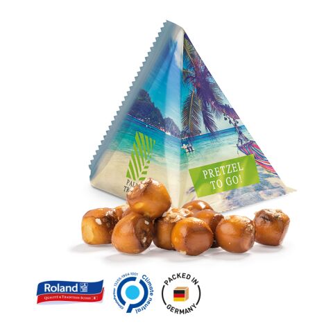 Snack Tetraeder, Pretzel Balls weiß | 4C-Digitaldruck